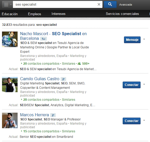 SEO Specialist LinkedIn