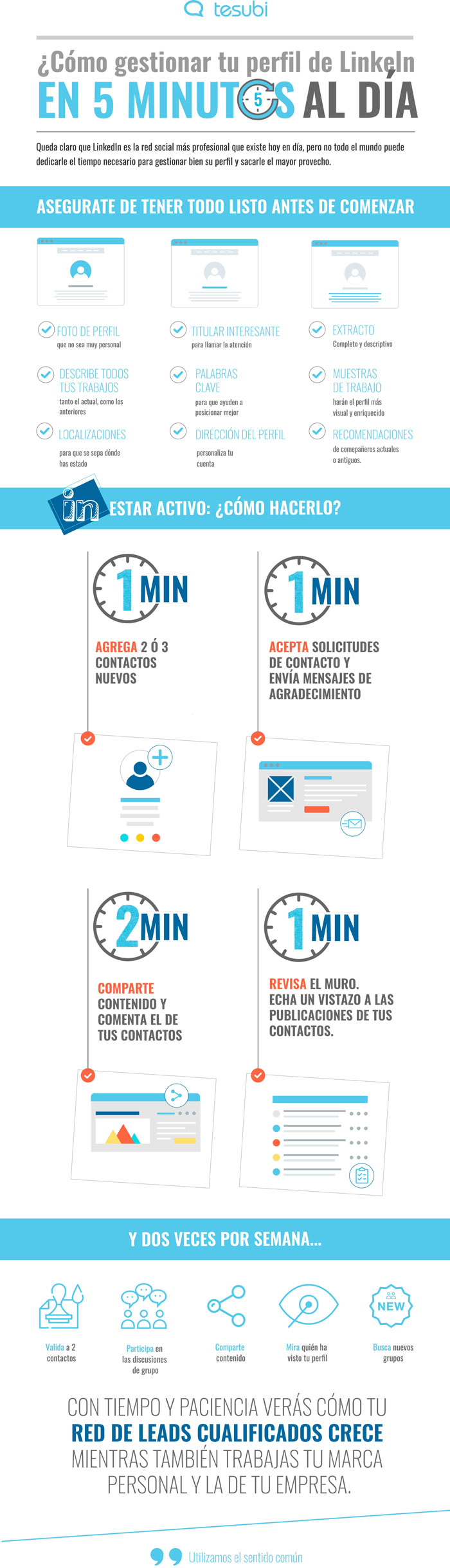 como optimizar el perfil de LinkedIn