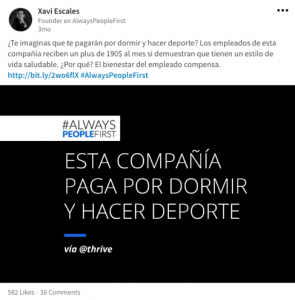 ejemplo publicar linkedin