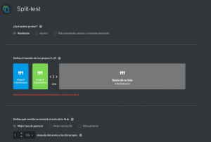 email automation split test