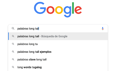palabras long tail